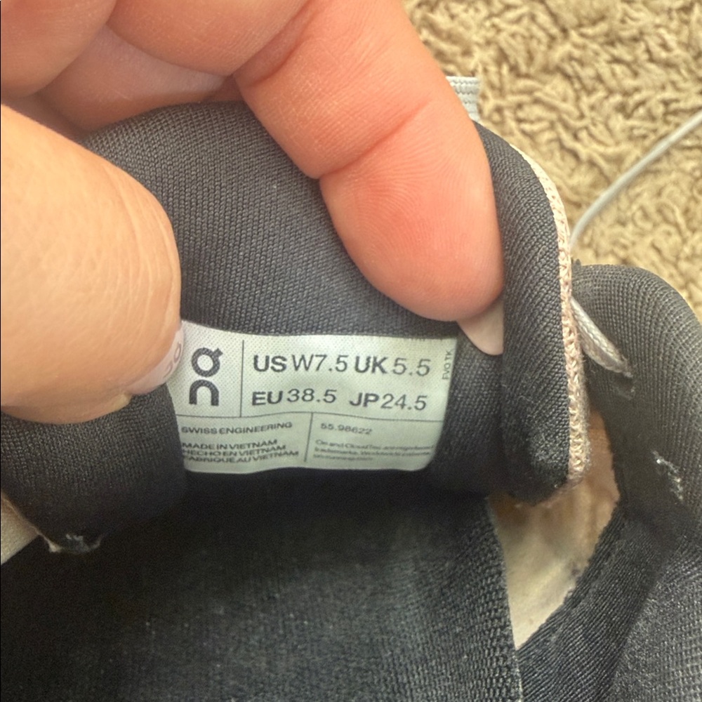 On Cloudgo Women Rose/Magnet Colorway Swiss Running Shoes Size 7.5 - Picture 10 of 11